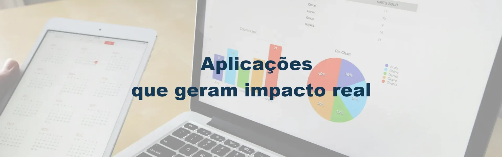 Aplicações que geram impacto real